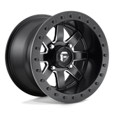 Fuel UTV - D928 MAVERICK BEADLOCK - Black - MATTE BLACK - 15" x 8", 0 Offset, 4x137 (Bolt Pattern), 110.1mm HUB