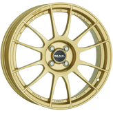 Mak Wheels - XLR - Gold - GOLD - 17" x 7", 35 Offset, 4x98 (Bolt Pattern), 58.1mm HUB