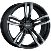 Mak Wheels - LUFT W - Black - ICE BLACK - 16" x 7", 31 Offset, 5x120 (Bolt Pattern), 72.6mm HUB