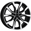Mak Wheels - HIGHLANDS W - Black - BLACK MIRROR - 16" x 6.5", 40 Offset, 5x114.3 (Bolt Pattern), 76mm HUB