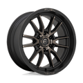 Fuel - D762 CLASH - Black - MATTE BLACK DOUBLE DARK TINT - 20" x 9", 1 Offset, 6x139.7 (Bolt Pattern), 106.1mm HUB