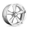 US Mag - U104 STANDARD - Polished - CHROME PLATED - 18" x 8", 1 Offset, 5x120.65 (Bolt Pattern), 72.6mm HUB