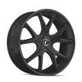 Kraze Wheels - SPLTZ - Black - SATIN BLACK - 24" x 9.5", 30 Offset, 6x135, 139.7 (Bolt Pattern), 100.3mm HUB