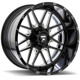 Fittipaldi Offroad - FTF18 - Black - Black Milled - 24" x 14", -76 Offset, 8x170 (Bolt Pattern), 125.2mm HUB