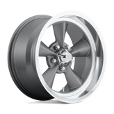 US Mag - U102 STANDARD - Gunmetal - MATTE GUN METAL - 18" x 8", 1 Offset, 5x120.65 (Bolt Pattern), 72.6mm HUB