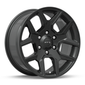 RTX Wheels - Dallas - Black - Satin Black - 20" x 9", 18 Offset, 6x139.7 (Bolt Pattern), 78.1mm HUB