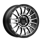 KMC Wheels - KM542 IMPACT - Black - SATIN BLACK MACHINED - 17" x 8.5", 0 Offset, 8x165.1 (Bolt Pattern), 125.1mm HUB