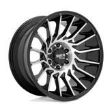 Moto Metal - MO807 - Black - GLOSS BLACK MACHINED - 20" x 10", -18 Offset, 5x139.7 (Bolt Pattern), 78.1mm HUB