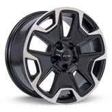 RTX Wheels - Summit - Black - Satin Black Machined - 17" x 8", 35 Offset, 5x110 (Bolt Pattern), 65.1mm HUB