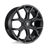 DUB - S208 ROYALTY - Black - GLOSS BLACK - 24" x 9.5", 30 Offset, 6x135, 139.7 (Bolt Pattern), 87.1mm HUB