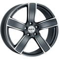 Mak Wheels - TURISMO-D-FF - Gunmetal - GUN MET-MIRROR FACE - 21" x 11.5", 65 Offset, 5x130 (Bolt Pattern), 71.6mm HUB