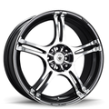 Konig - Incident - Gunmetal - Graphite With Machined Face - 14" x 6", 38 Offset, 4x100, 114.3 (Bolt Pattern), 73.1mm HUB