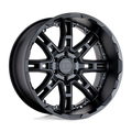 Level 8 - SLINGSHOT - Black - Matte Black Big X Factor - 20" x 9", 10 Offset, 6x120 (Bolt Pattern), 67.1mm HUB