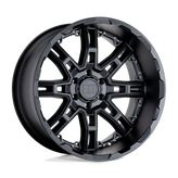 Level 8 - SLINGSHOT - Black - Matte Black Big X Factor - 20" x 9", 10 Offset, 6x120 (Bolt Pattern), 67.1mm HUB