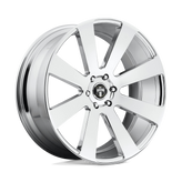 DUB - S131 8-BALL - Polished - CHROME PLATED - 22" x 9.5", 20 Offset, 6x139.7 (Bolt Pattern), 78.1mm HUB