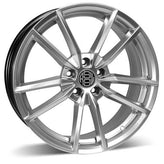 RSSW - Grid - Silver - Hyper Silver - 17" x 7.5", 40 Offset, 5x100 (Bolt Pattern), 73.1mm HUB