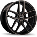 Fast Wheels - Aristo - Black - Gloss Black with Machined Face and Smoked Clear - 19" x 8.5", 30 Offset, 5x105 (Bolt Pattern), 72.6mm HUB