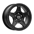 KMC Wheels - KM721 ALPINE - Black - Satin Black - 16" x 7", 15 Offset, 5x114.3 (Bolt Pattern), 72.6mm HUB