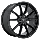 Niche - M240 RAINIER - Black - GLOSS BLACK - 19" x 9.5", 38 Offset, 5x112 (Bolt Pattern), 66.56mm HUB