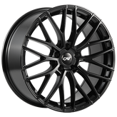 Dai Alloys - Rennsport - Black - Gloss Black - 17" x 7", 40 Offset, 5x100 (Bolt Pattern), 73.1mm HUB