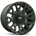Fast HD - Knuckles - Satin Green - 20" x 10", 0 Offset, 8x165.1 (Bolt Pattern), 125mm HUB