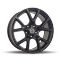 DTD - NORDIK - Black - Satin Black - 18" x 8", 40 Offset, 5x127 (Bolt Pattern), 71.5mm HUB