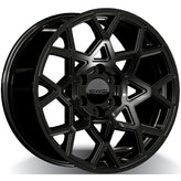 RWC - FO555 - Black - BLACK - 18" x 8.5", 15 Offset, 6x135 (Bolt Pattern), 87.1mm HUB