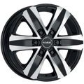 Mak Wheels - STONE6 - Black - BLACK MIRROR - 20" x 8.5", 30 Offset, 6x139.7 (Bolt Pattern), 100.1mm HUB