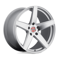 Victor Equipment Wheels - BADEN - Silver - SILVER WITH MIRROR CUT FACE - 18" x 11", 55 Offset, 5x130 (Bolt Pattern), 71.5mm HUB