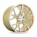 Cray Wheels - HAMMERHEAD - Gold - GLOSS GOLD WITH MIRROR CUT FACE - 21" x 12", 52 Offset, 5x120 (Bolt Pattern), 67.1mm HUB