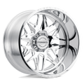 Black Rhino - TWISTER - Polished - Polished - 24" x 14", -76 Offset, 8x165.1 (Bolt Pattern), 122.4mm HUB