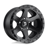 Fuel - D589 RIPPER - Black - MATTE BLACK GLOSS BLACK LIP - 17" x 9", -12 Offset, 5x127 (Bolt Pattern), 78.1mm HUB