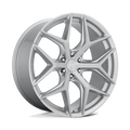 Niche - M233 VICE SUV - Silver - GLOSS SILVER BRUSHED - 24" x 10", 30 Offset, 6x139.7 (Bolt Pattern), 106.1mm HUB