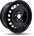 DTD - Steel - Black - Black - 16" x 6.5", 52 Offset, 5x108 (Bolt Pattern), 63.3mm HUB