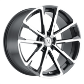 Mandrus - WOLF - Gunmetal - GLOSS GUNMETAL W/ MIRROR CUT FACE - 22" x 10.5", 44 Offset, 5x112 (Bolt Pattern), 66.56mm HUB