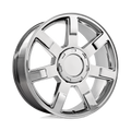 OE Creations - PR122 - Chrome - CHROME - 22" x 9", 31 Offset, 6x139.7 (Bolt Pattern), 78.1mm HUB