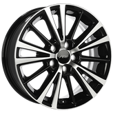 ART - Replica 279 - Black - Gloss Black - Machined Face - 16" x 6.5", 37 Offset, 5x100 (Bolt Pattern), 54.1mm HUB