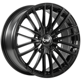 Dai Alloys - Cosmos - Black - Gloss Black - 15" x 6.5", 40 Offset, 4x100 (Bolt Pattern), 73.1mm HUB