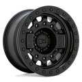 Black Rhino - AVENGER BEADLOCK - Black - MATTE BLACK WITH BLACK HARDWARE - 17" x 8.5", -30 Offset, 6x139.7 (Bolt Pattern), 112.1mm HUB