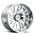 Tuff Wheels - T2A - Chrome - Chrome - 20" x 12", -45 Offset, 5x127 (Bolt Pattern), 71.5mm HUB