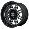 XD Series - XD850 CAGE - Black - GLOSS BLACK MILLED - 20" x 10", -18 Offset, 6x135 (Bolt Pattern), 87.1mm HUB