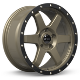 RTX Wheels - Dakar - Bronze - Satin Bronze Black Edge Lip - 17" x 8", 35 Offset, 5x108 (Bolt Pattern), 63.4mm HUB