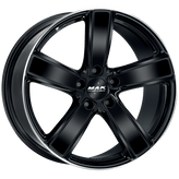 Mak Wheels - TURISMO-D-FF - Black - GLOSS BLACK MIRROR RING - 20" x 10.5", 64 Offset, 5x130 (Bolt Pattern), 71.6mm HUB