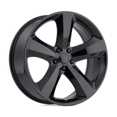 OE Creations - PR170 - Black - GLOSS BLACK - 20" x 8", 24 Offset, 5x115 (Bolt Pattern), 71.5mm HUB