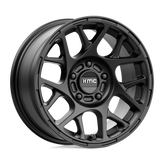 KMC Wheels - KM708 BULLY - Black - Satin Black - 16" x 7.5", 30 Offset, 5x114.3 (Bolt Pattern), 72.6mm HUB