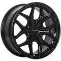 Ruffino Wheels - Demon - Black - Gloss Black - 18" x 8", 35 Offset, 6x120 (Bolt Pattern), 67.1mm HUB