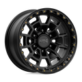 KMC Wheels - KM718 SUMMIT - Black - SATIN BLACK - 16" x 8", 0 Offset, 6x139.7 (Bolt Pattern), 106.1mm HUB