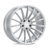 XO Luxury Wheels - LONDON - Silver - Silver with Brushed Face - 20" x 9", 15 Offset, 5x120 (Bolt Pattern), 76.1mm HUB