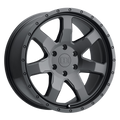 Level 8 - SLAM - Black - Matte Black - 17" x 8.5", -24 Offset, 6x139.7 (Bolt Pattern), 112.1mm HUB