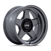 KMC Wheels - KM728 LOBO - Gunmetal - MATTE ANTHRACITE - 17" x 8.5", -10 Offset, 5x127 (Bolt Pattern), 71.5mm HUB